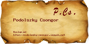 Podolszky Csongor névjegykártya